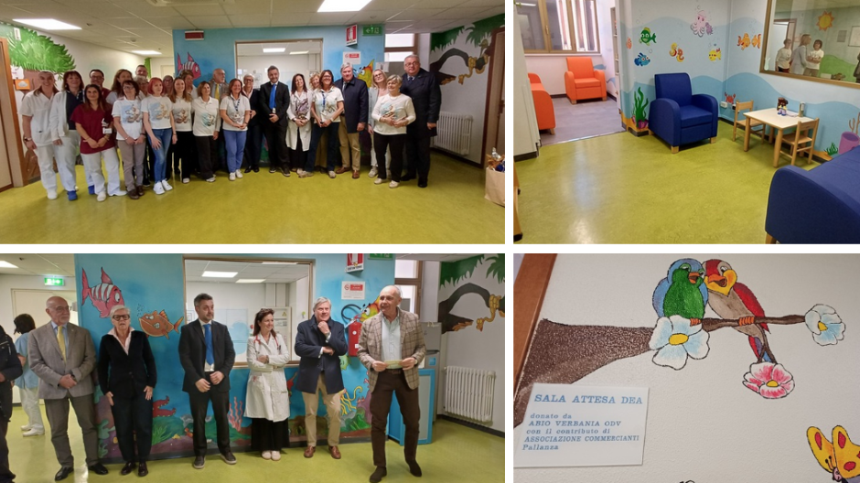 Una sala d’attesa pensata per i bambini: Pediatria del Castelli più accogliente 